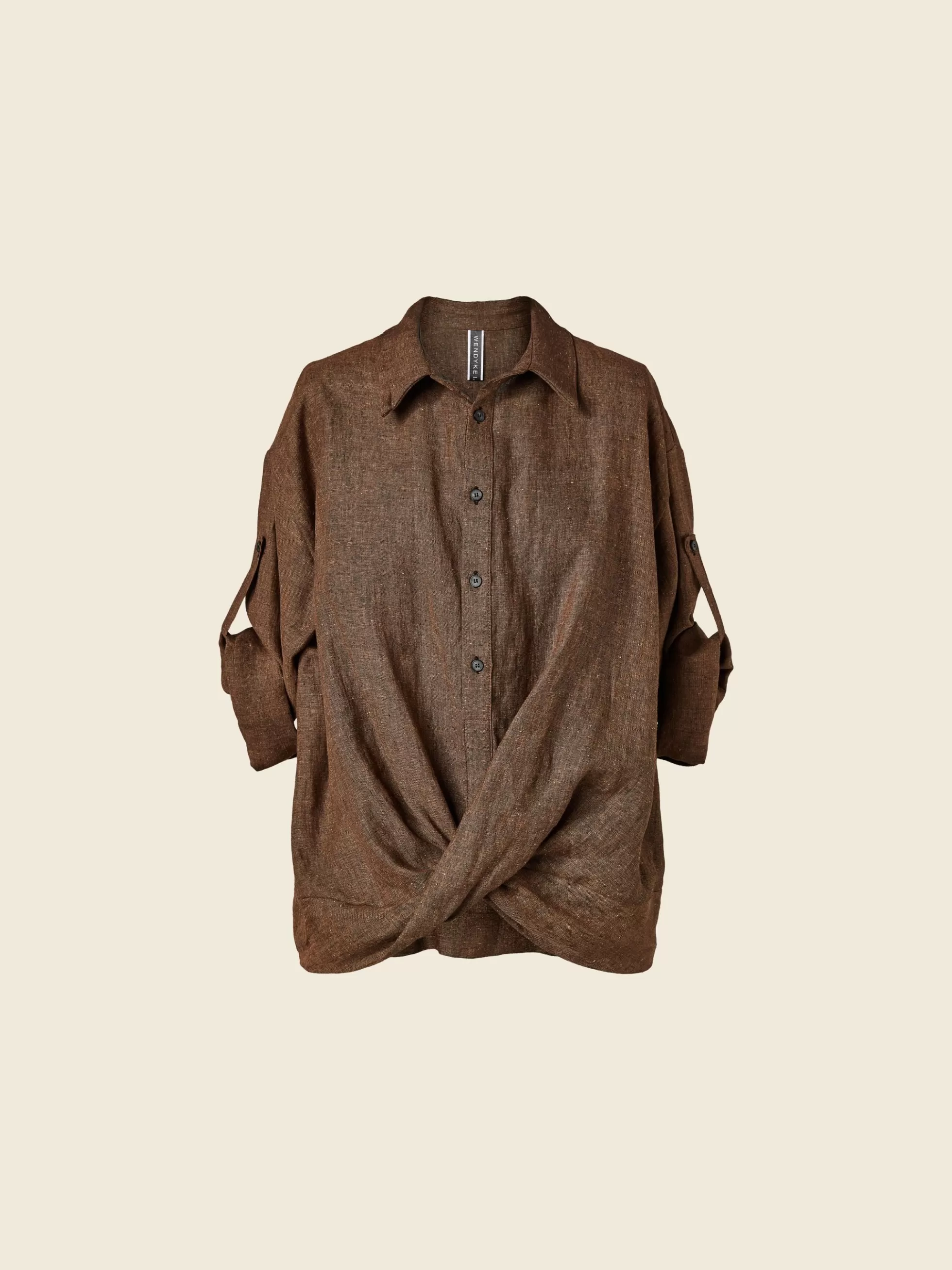 WENDYKEI Blusa In Misto Lino E Seta Con Orlo Intrecciato | Donna Top E Magliette
