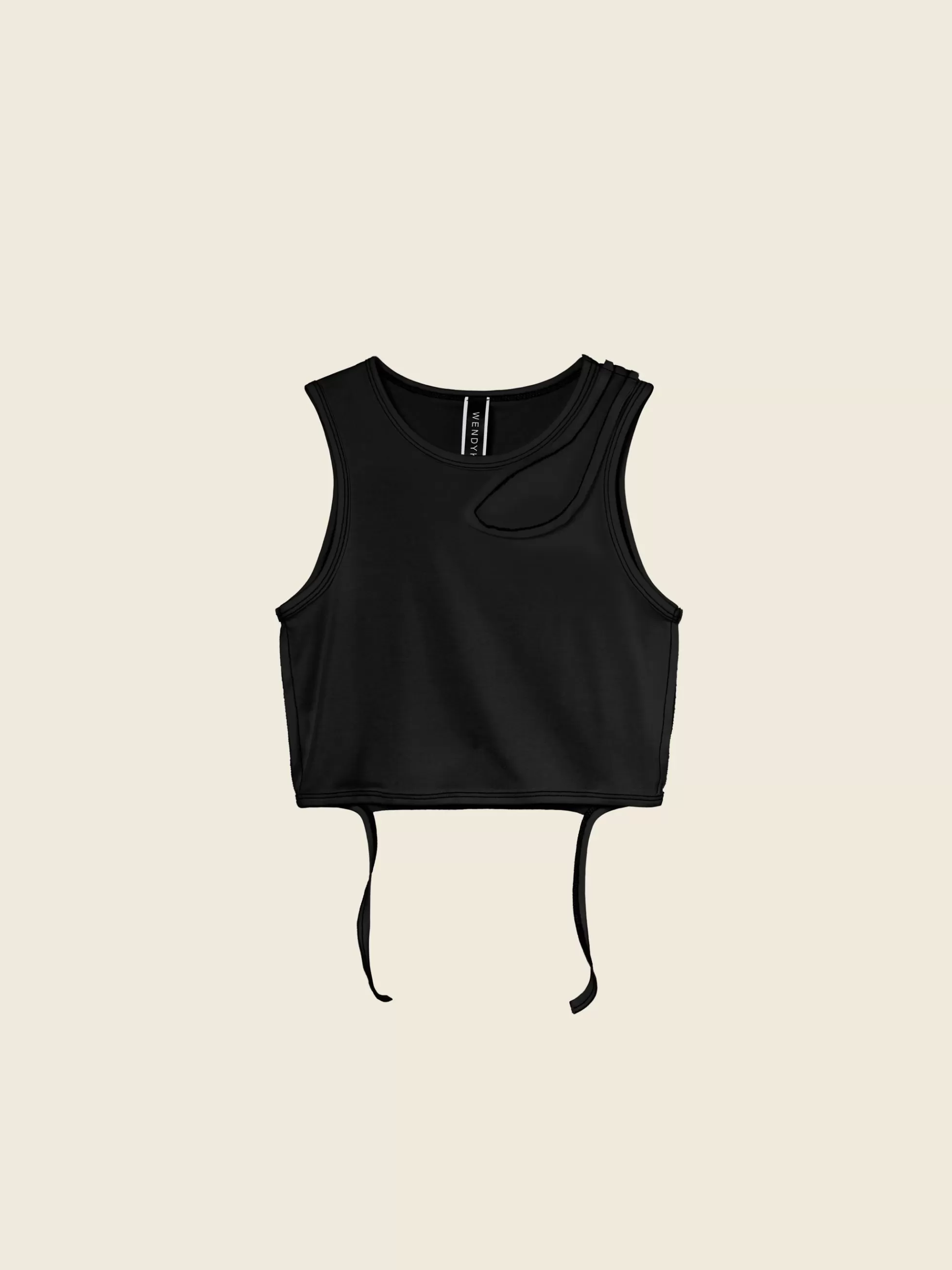 WENDYKEI Crop Top Con Applicazione A Taglio Vivo | Donna Top E Magliette
