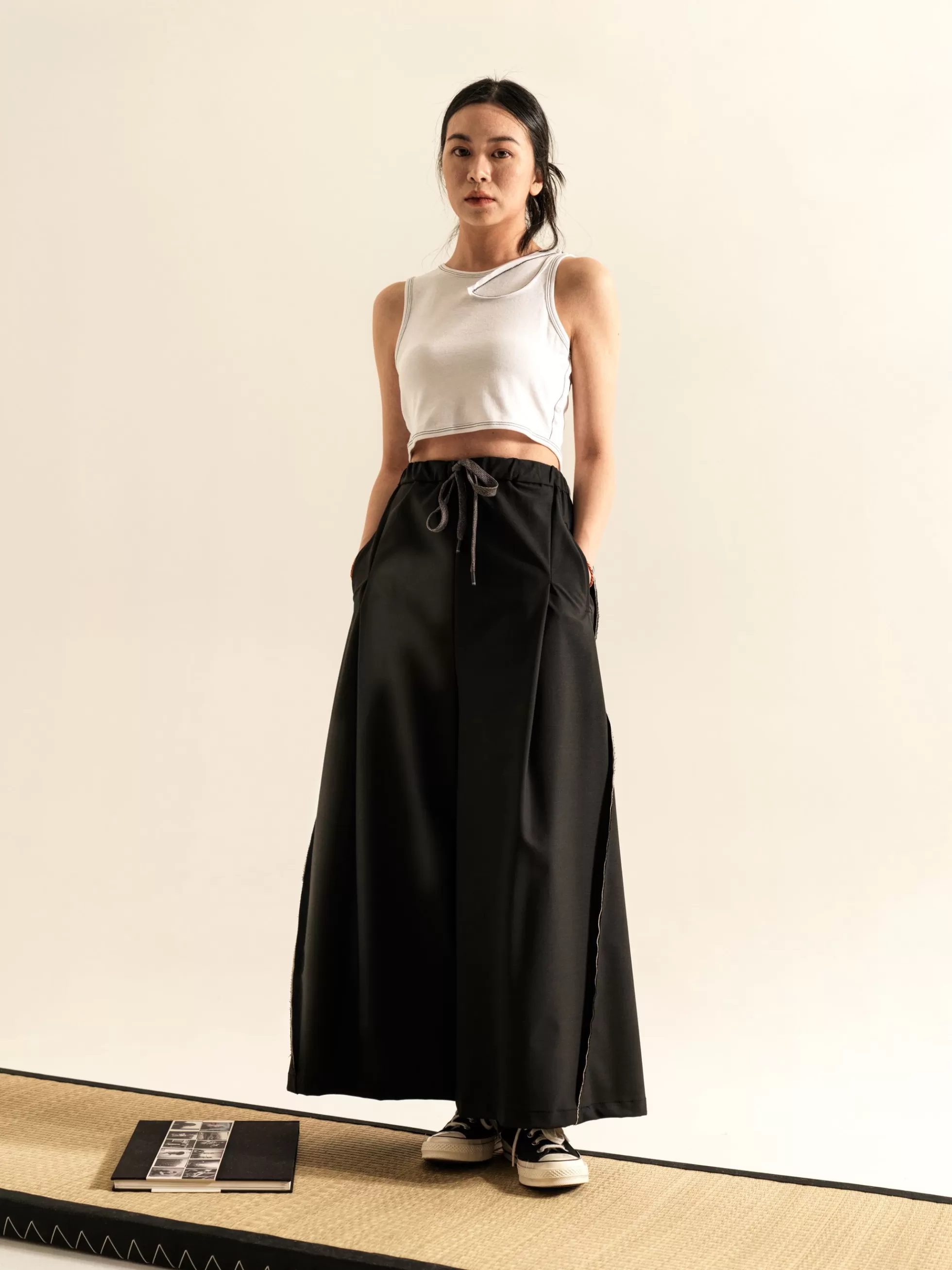 WENDYKEI Crop Top Con Applicazione A Taglio Vivo | Donna Top E Magliette