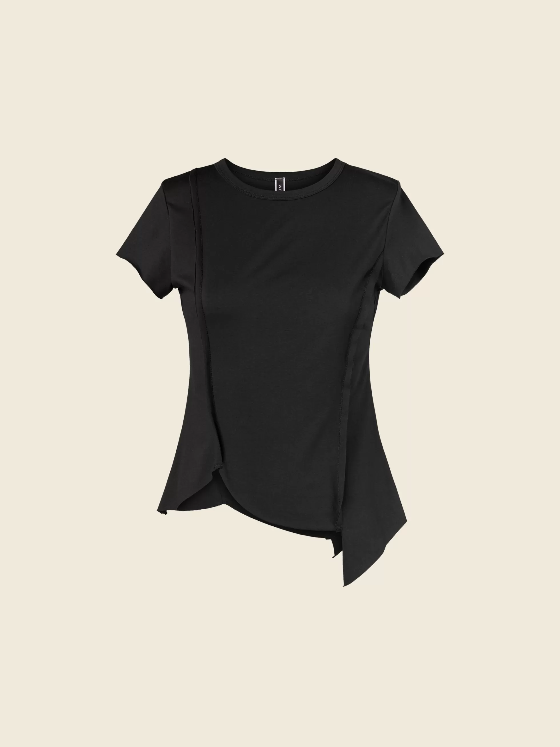 WENDYKEI T-Shirt In Jersey Con Cuciture Verticali A Taglio Vivo | Donna Top E Magliette